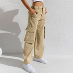 Adjustable Straight Fit Cargo Pants