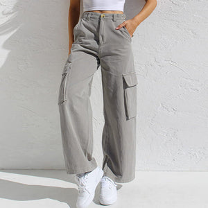 Adjustable Straight Fit Cargo Pants