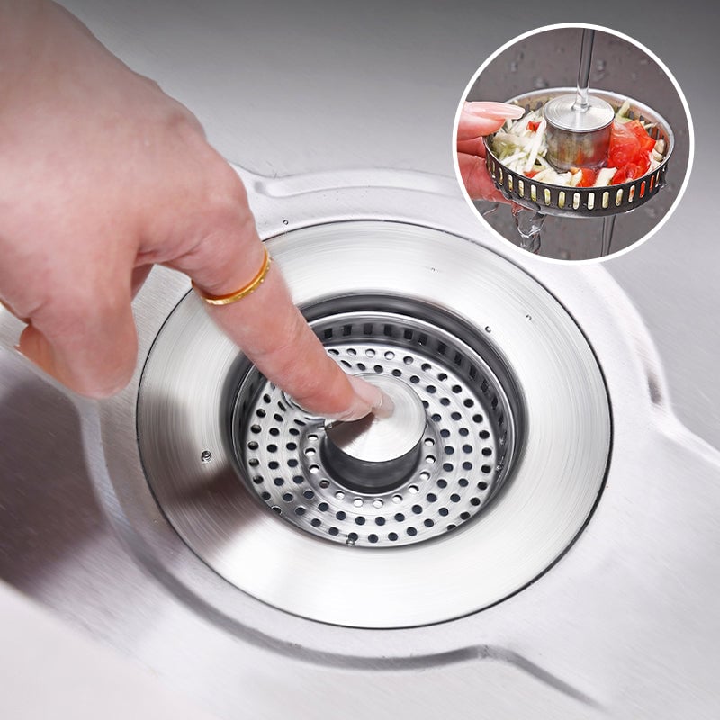 Upgraded 3-in-1 Kitchen Sink Drain Strainer