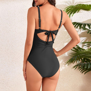 One Piece Push Up Tummy Control Swimsuit