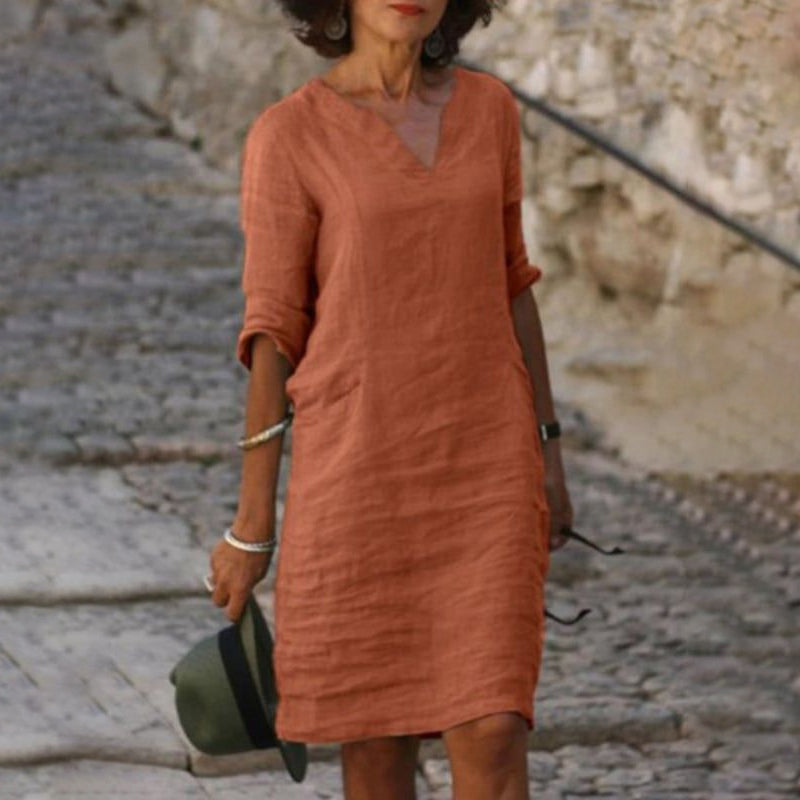 Women'S V-Neck Dress