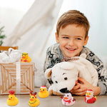 24 Pcs Christmas Rubber Ducks Advent Calendar