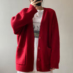 Slouchy Knitted Cardigan With Pockets