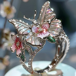 Butterfly Flower Ring