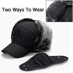 Unisex windproof & warm & ear protection & face protection hat