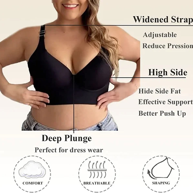 Deep Cup Bra With Shapewear