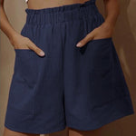 Cotton Bud High Waist Shorts