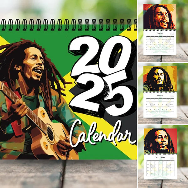 Bob Marley 2025 Wall Calendar 12 Month Calendar 