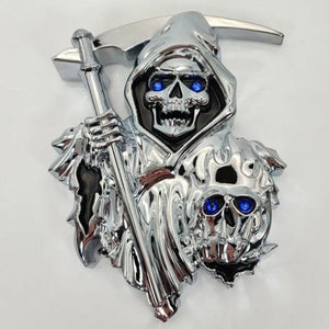 Grim Reaper 3D Peel and Stick Car Decal Emblem