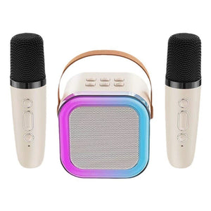 Mini Karaoke Machine with Wireless Microphones