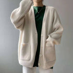 Slouchy Knitted Cardigan With Pockets