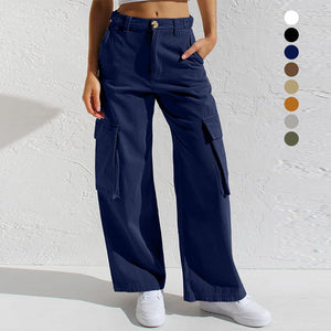 Adjustable Straight Fit Cargo Pants