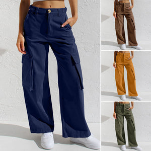 Adjustable Straight Fit Cargo Pants