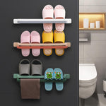 Hole Free Wall Mounted Shoe Rack