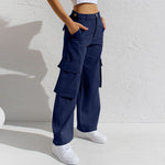 Adjustable Straight Fit Cargo Pants