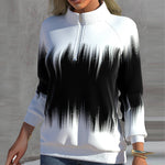 Long-sleeve Sweatshirt with Half Turtleneck