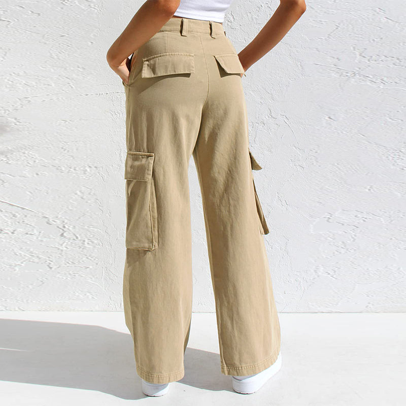 Adjustable Straight Fit Cargo Pants