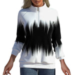 Long-sleeve Sweatshirt with Half Turtleneck