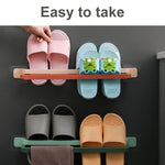 Hole Free Wall Mounted Shoe Rack