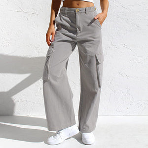 Adjustable Straight Fit Cargo Pants