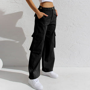 Adjustable Straight Fit Cargo Pants