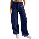 Adjustable Straight Fit Cargo Pants