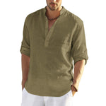 Men's Cotton Linen Hippie Casual T-Shirt