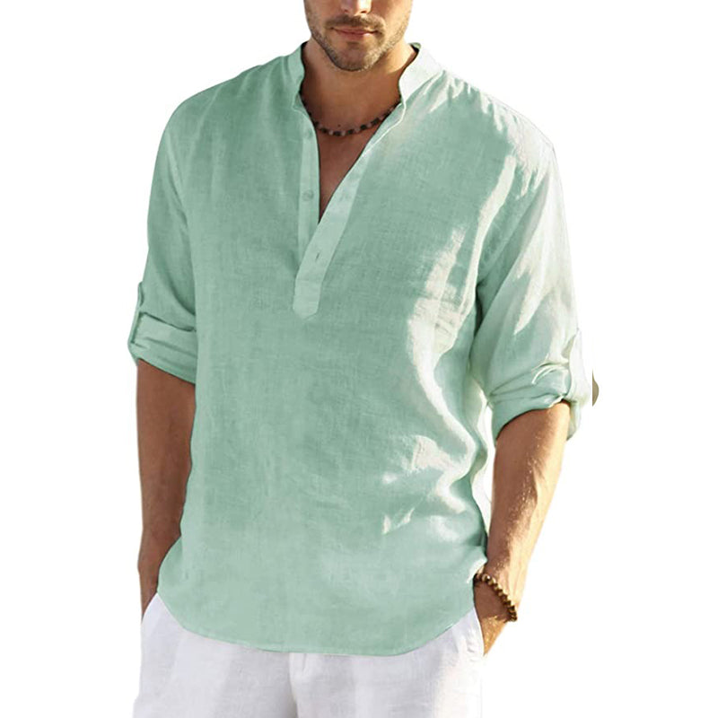 Men's Cotton Linen Hippie Casual T-Shirt