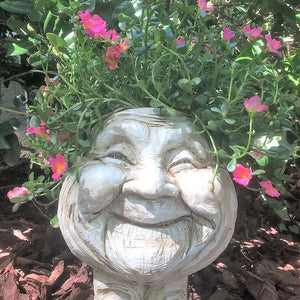 Mugglys Face Statue Planter