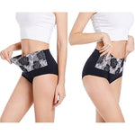 High Waist Cotton Print Flower Briefs