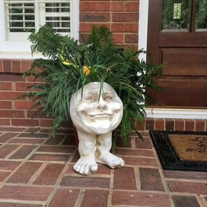 Mugglys Face Statue Planter