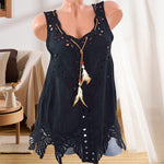 Women's All-match Round Neck Lace Hollow Camisole