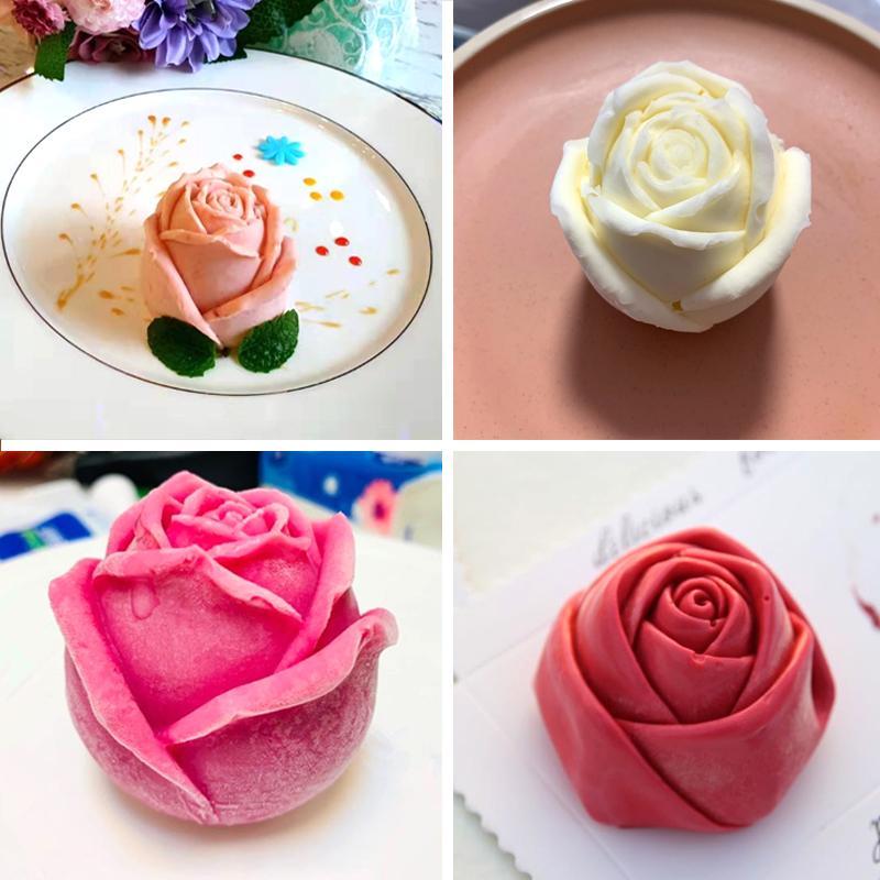 3D Silicone Rose Shape Ice Cube Mold