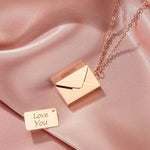 Mother's Day Gift-Custom Love Letter Envelope Necklace