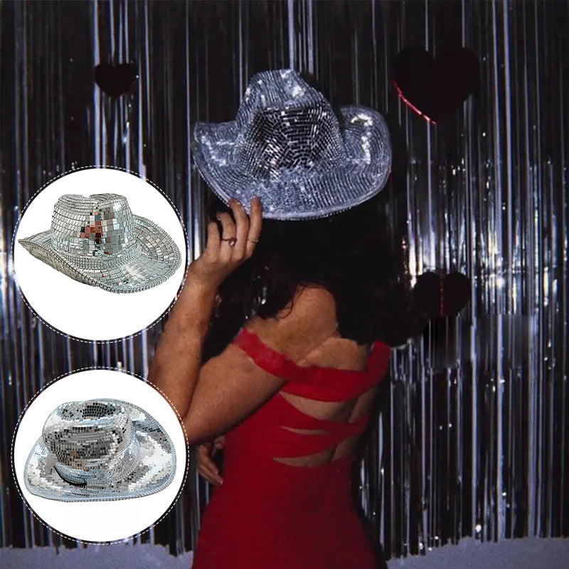 🔥Unexpected price!🔥Disco Ball Cowboy Hat