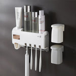 UV Light Sanitizer Toothbrush Holder (With Two Cups)