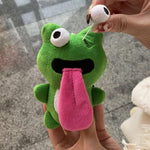 Cute Plush Animal Keychain Sticking out Tongue Frog