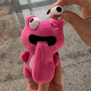 Cute Plush Animal Keychain Sticking out Tongue Frog