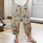 Women's Butterfly Print Trousers