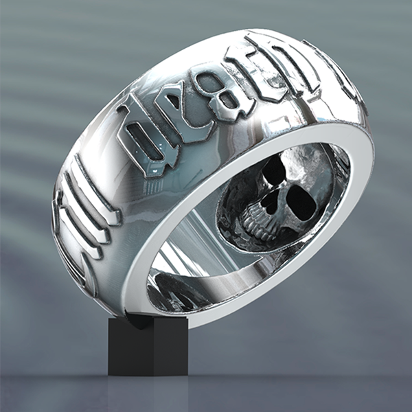 Till Death Do Us Part Skull Ring