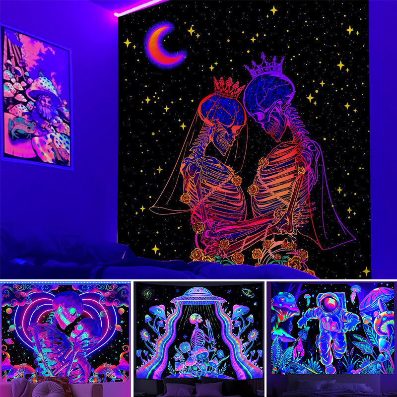 UV Reactive Tapestry Magic Lights