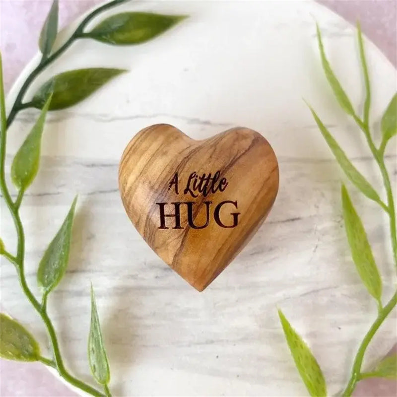 Pocket Hug Wooden Heart Token