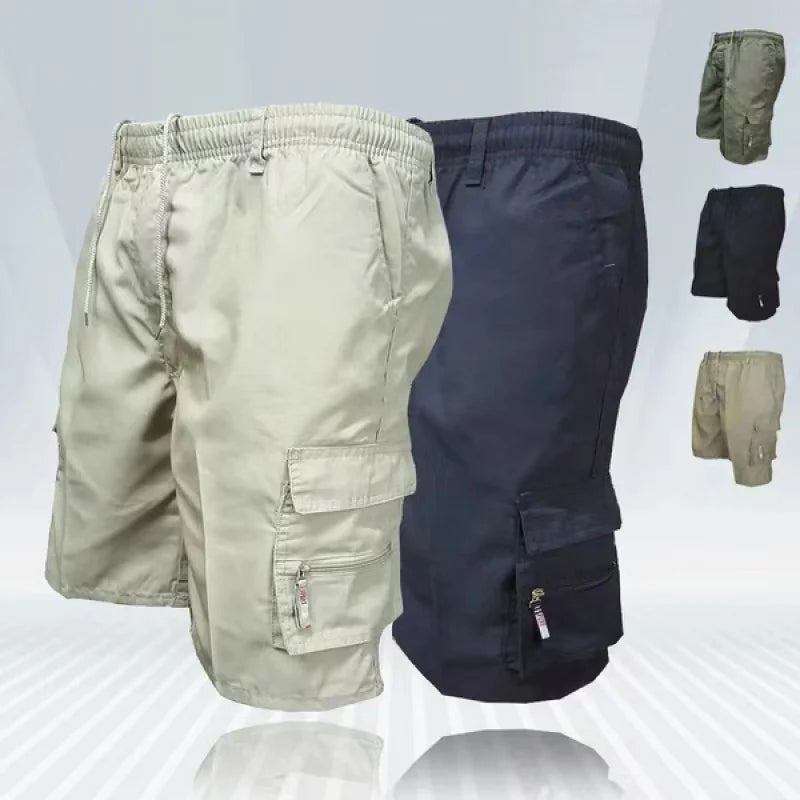 Men's Casual Elasticated Waist Cargo Shorts