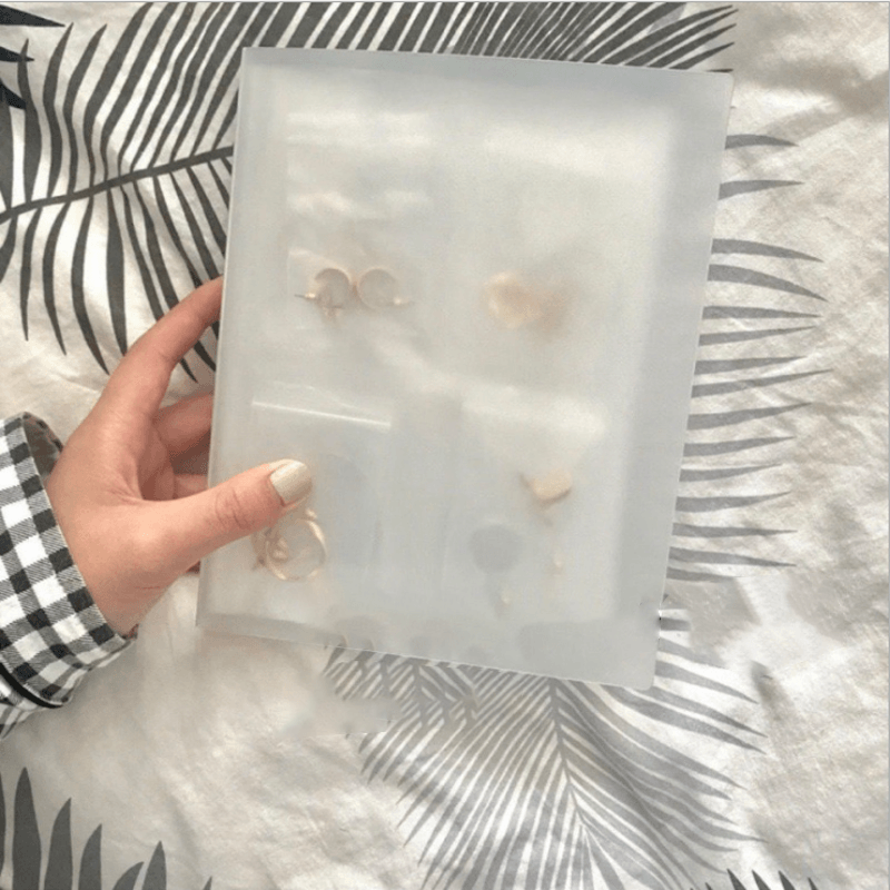 Simple Clear Jewellery Album Storage Bag