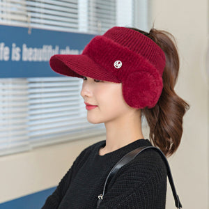 Women's Fashion Ear Guard Knit Cap