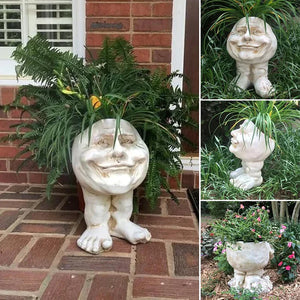 Mugglys Face Statue Planter