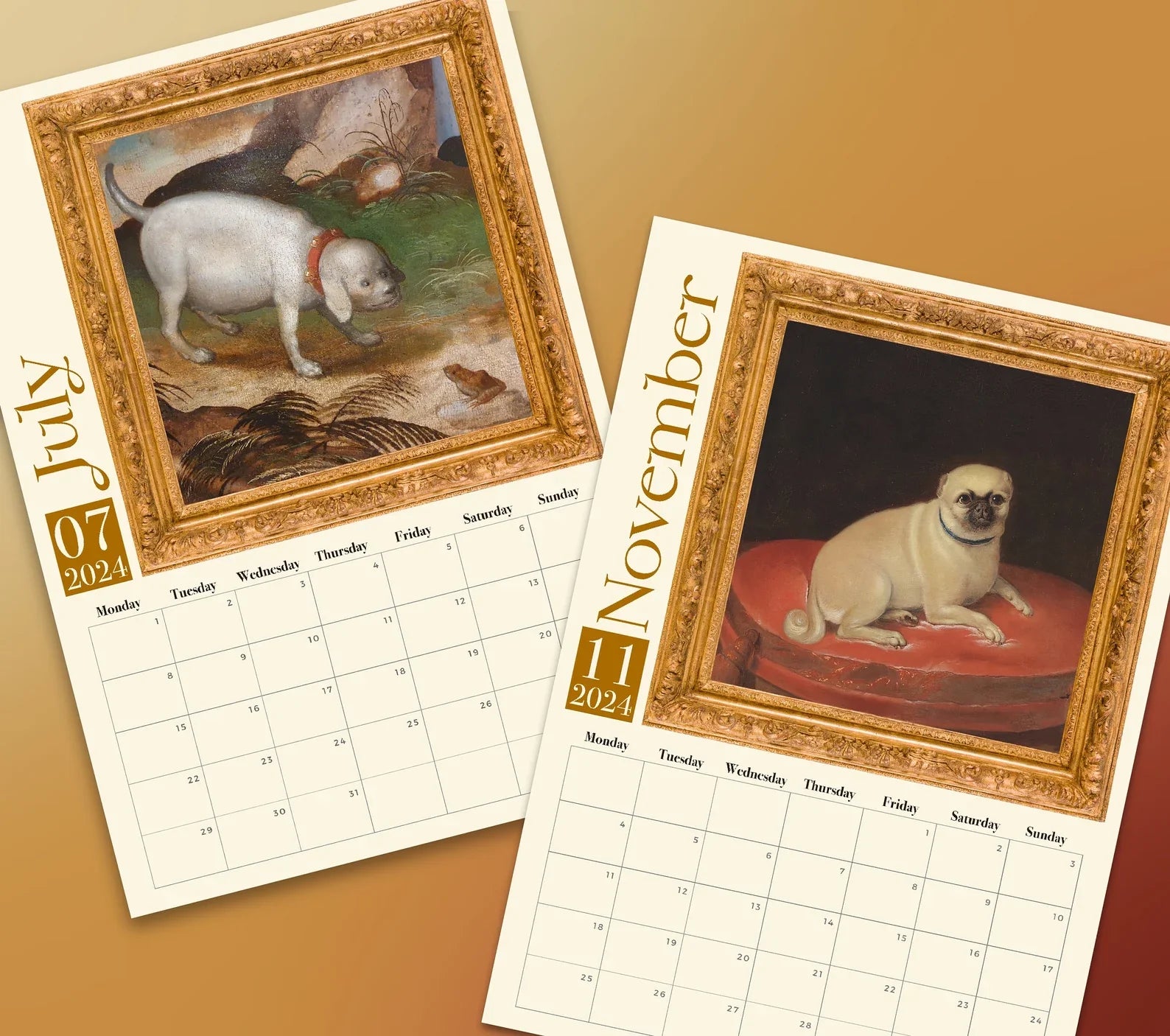 Weird Medieval Dogs 2024 Calendar urdreamlife