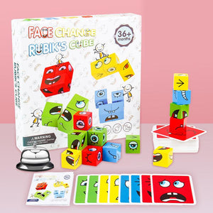 Face-Changing Magic Cube Building Blocks