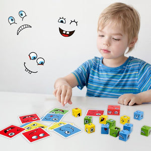 Face-Changing Magic Cube Building Blocks