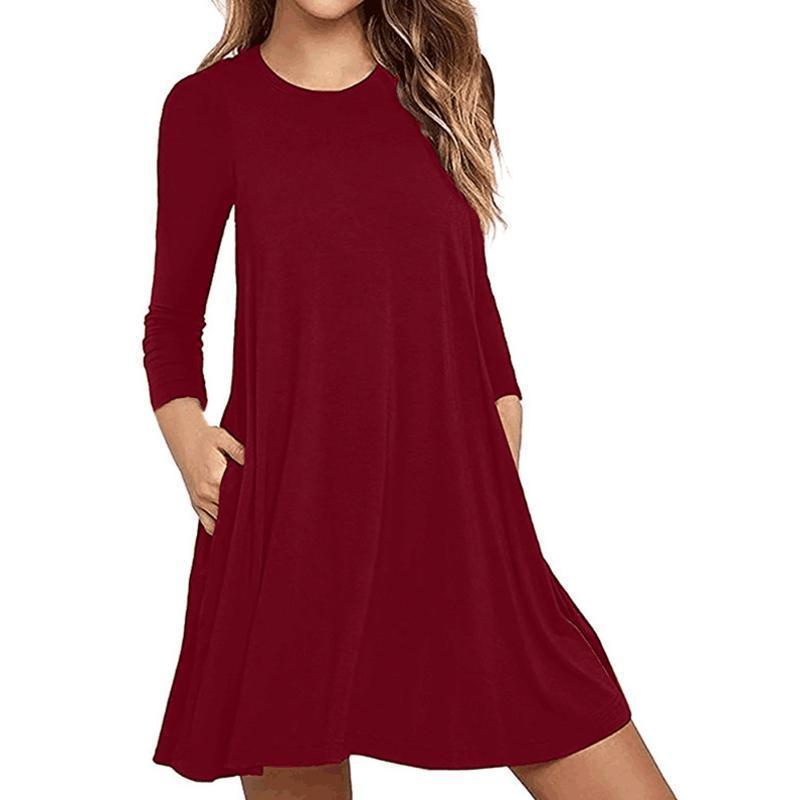 Long Sleeve Sweatshirt Travel Dress